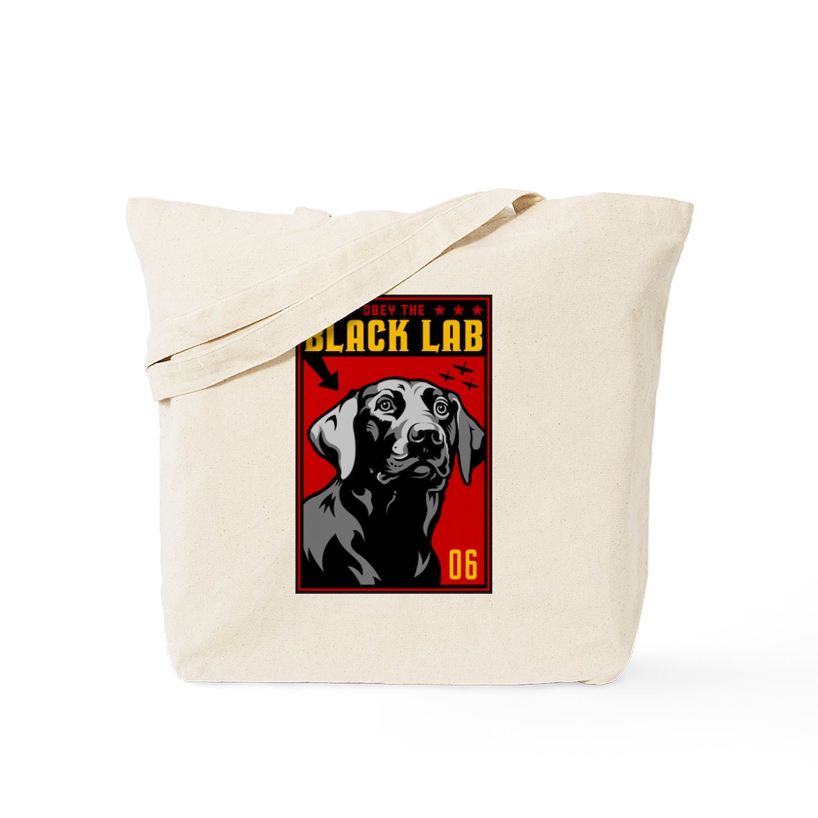 CafePress Obey The BLACK LAB! Tote Bag (58085527)