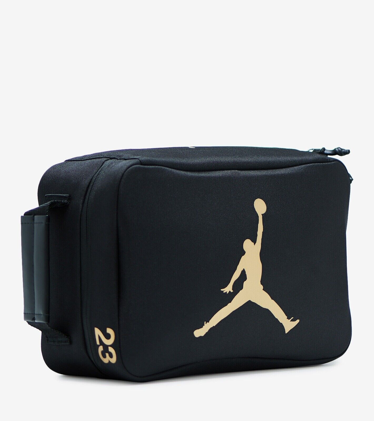 New Nike Golf Jordan Shoebox Bag Black Gold 9B0388-K5X SHOE BAG LARGE