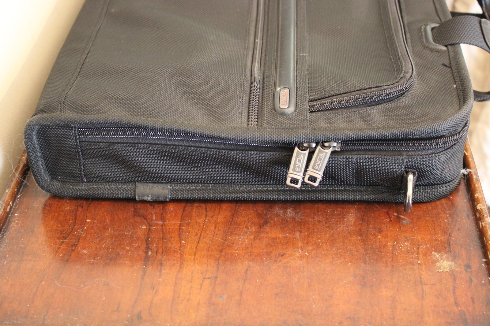 Tumi Alpha Black Ballistic Nylon Laptop Briefcase Business Travel Bag 26111D4