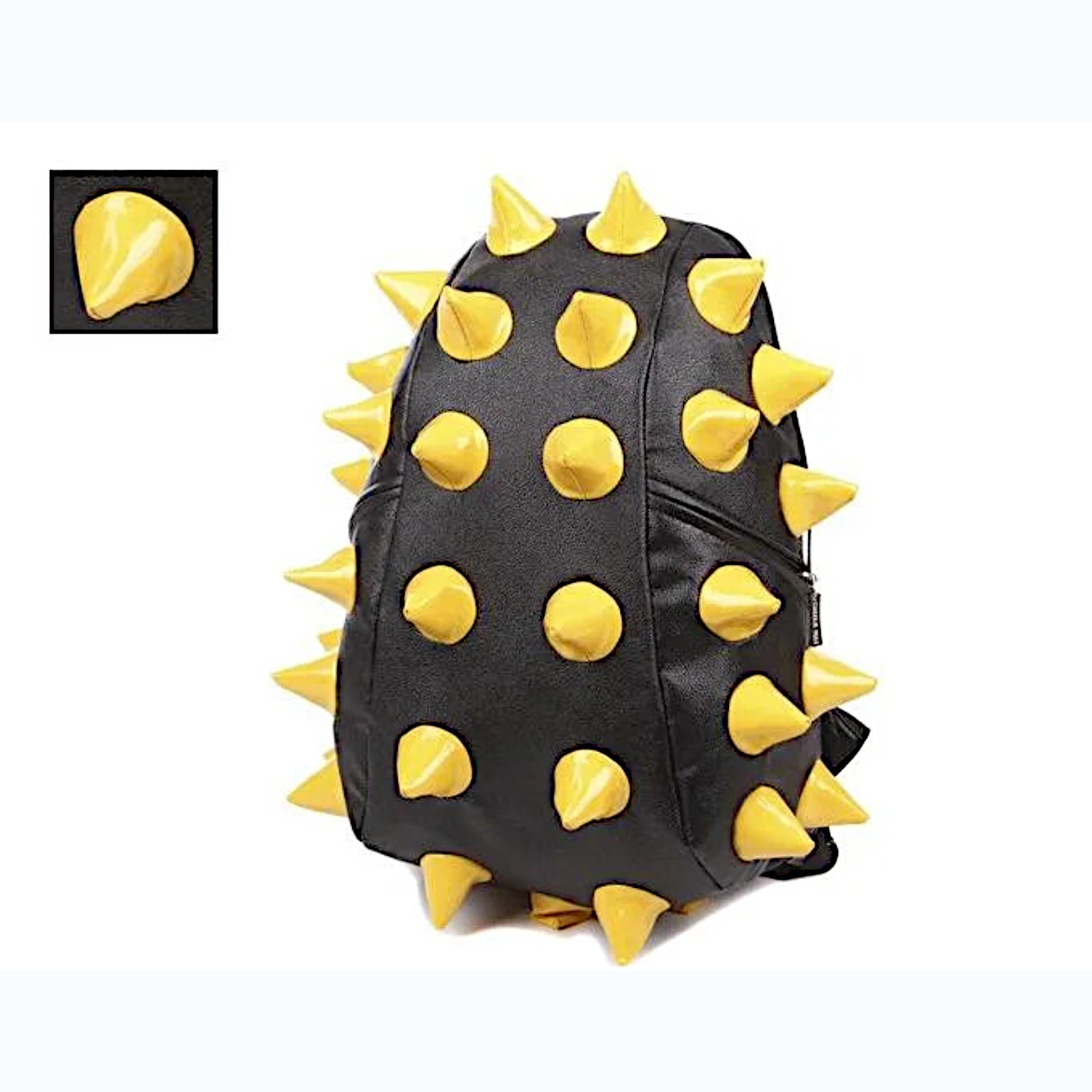 Gothic Cyberpunk 3D Spike Hedgehog Backpack Womens Mens PU Leather Studded Bag