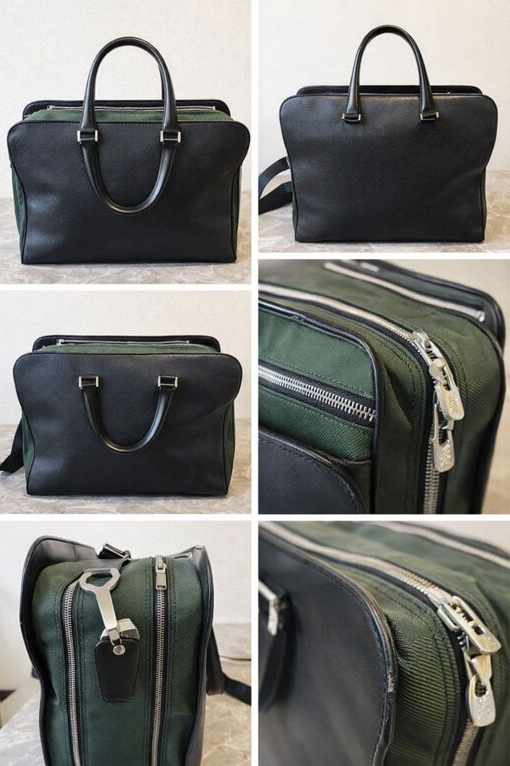 Louis Vuitton Nevesky Bag Men’s Business Leather Black 42cm