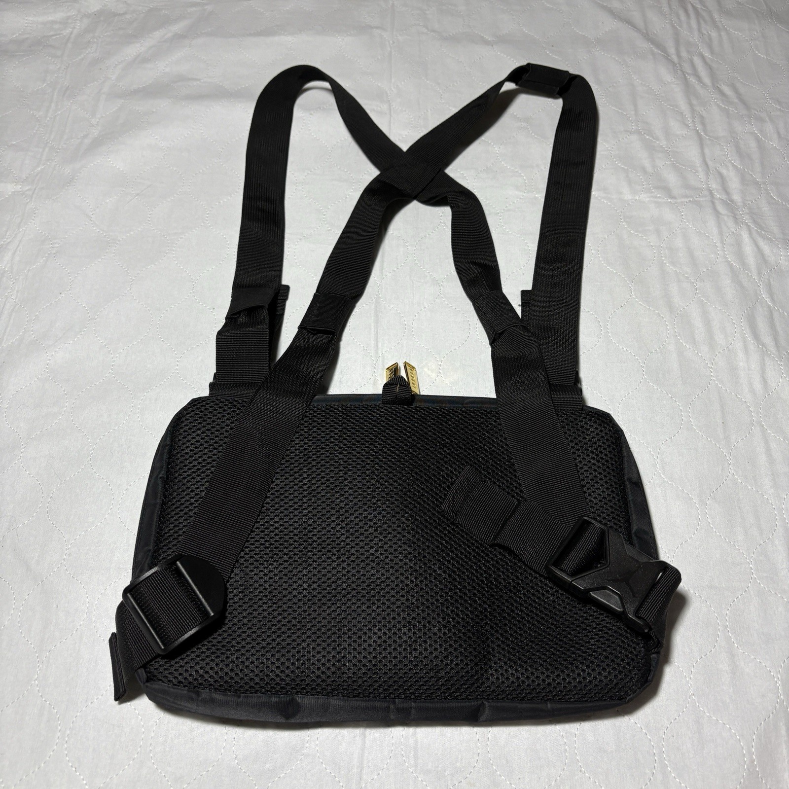 Air Jordan MA-1 Chest Rig Nylon Bag Black & Gold Jumpman Festival Bag Hands Free