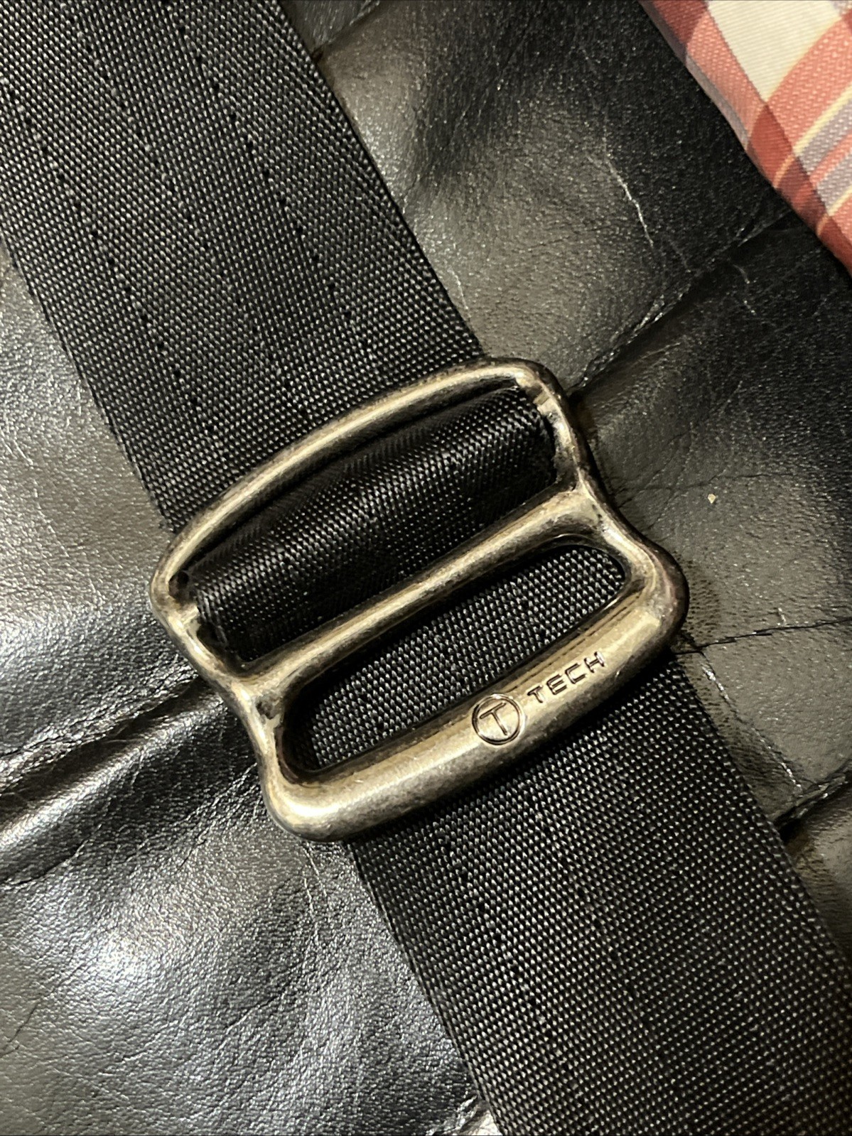Tumi T-Tech Plaid Nylon Messenger Bag Laptop Bag – Rare!