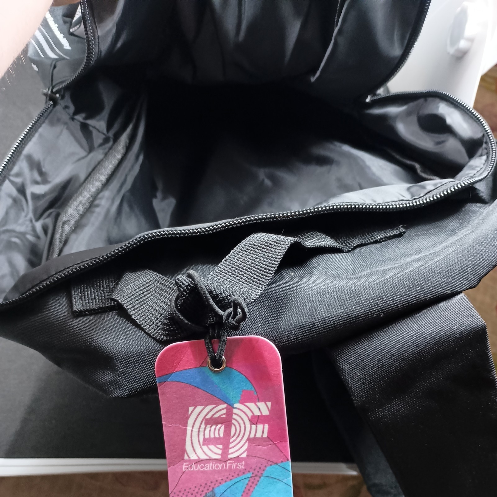 Education First (EF) Backpack Black And White. NWT 2025