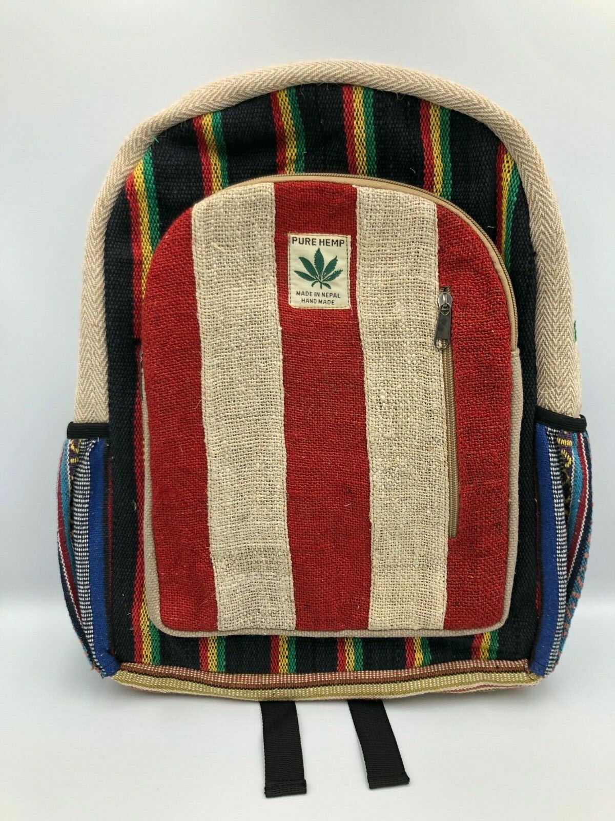 Himalayan Group Multi Pocket Pure Hemp Laptop Backpack #2 NWT USA SELLER