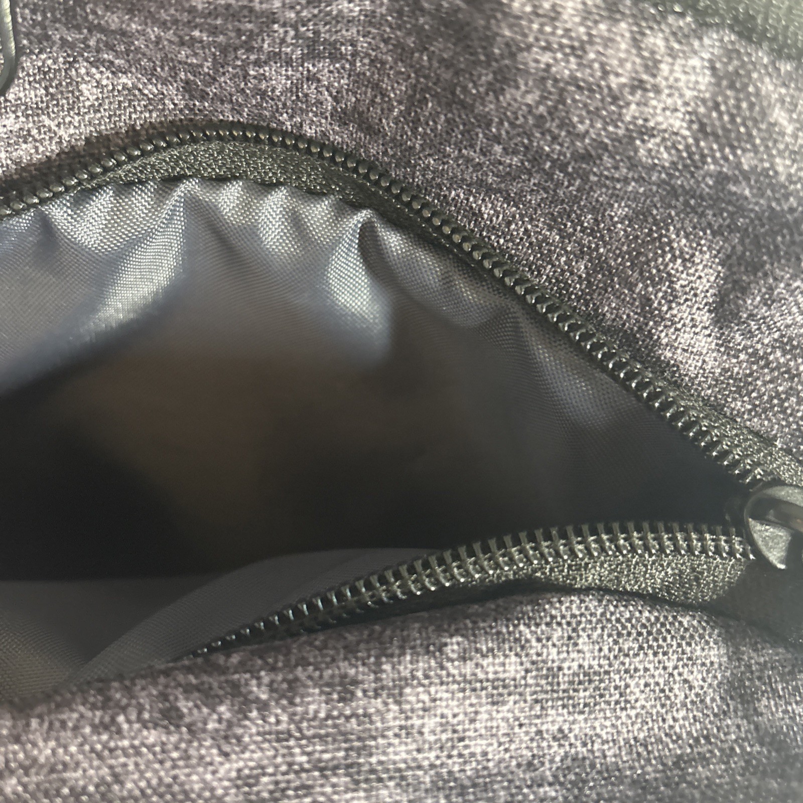 Adidas Load Spring Backpack. Dark Grey, Black Trim, Multi Zippers, Water Pouch