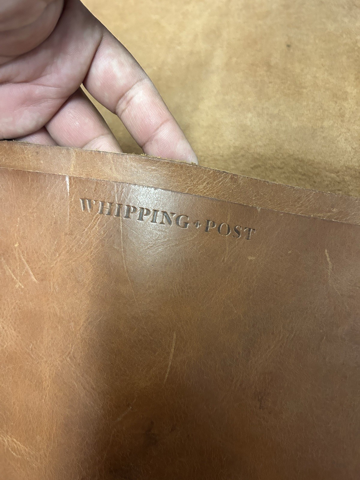 Whipping Post WP Men’s Standard Large Vintage Leather Messenger Bag Brown