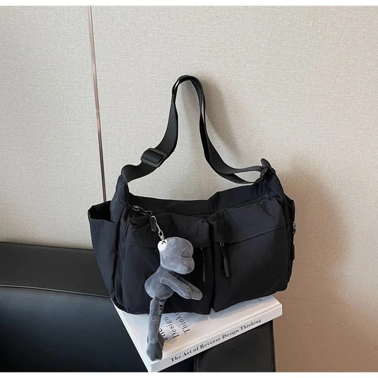 Casual Multi-pocket Messenger Bag Men Women Shoulder Bag Travel Sport Bag