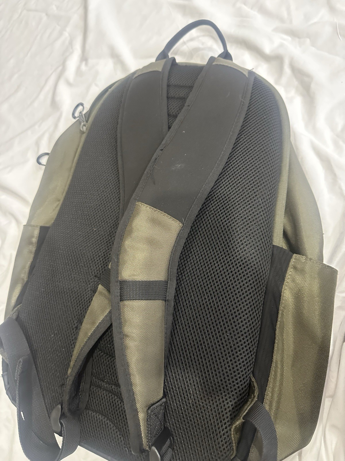 Hurley Green/Black Zip Backpack Large Padded Adjustable Straps Unisex