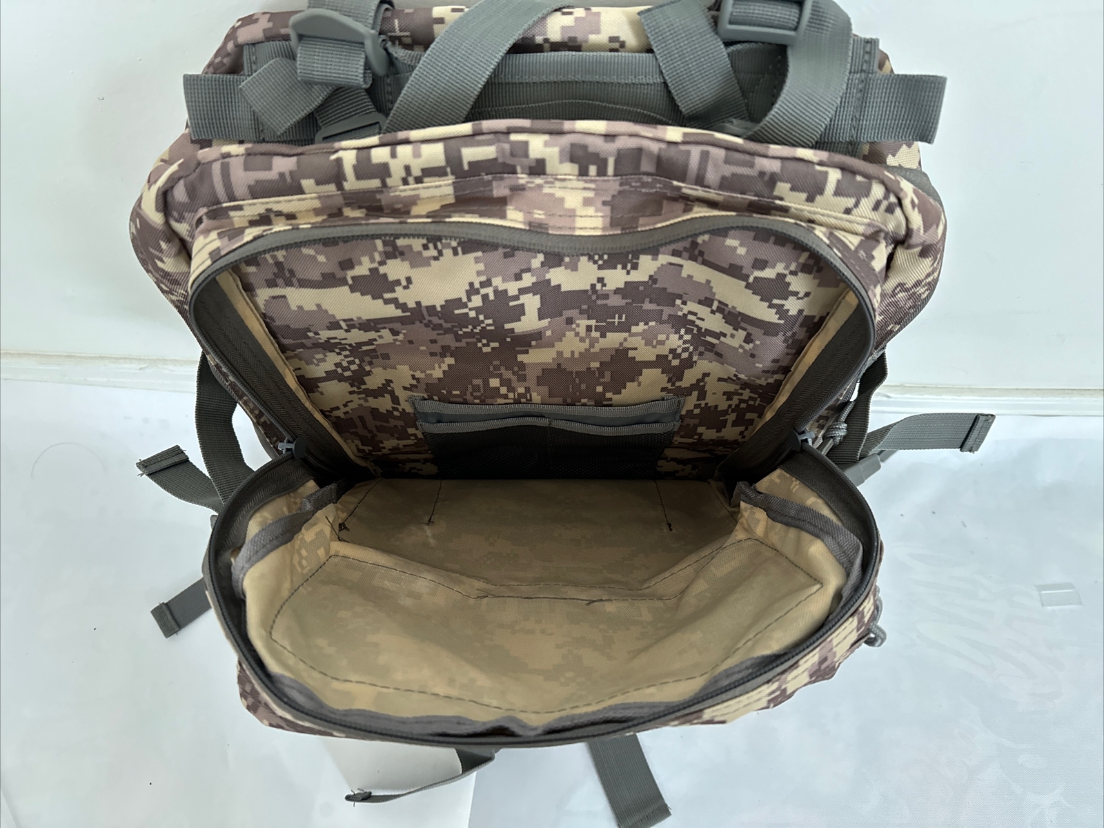 45L Military Tactical Backpack Large Army Men-Outdoor-ACU Camo-New-US Seller