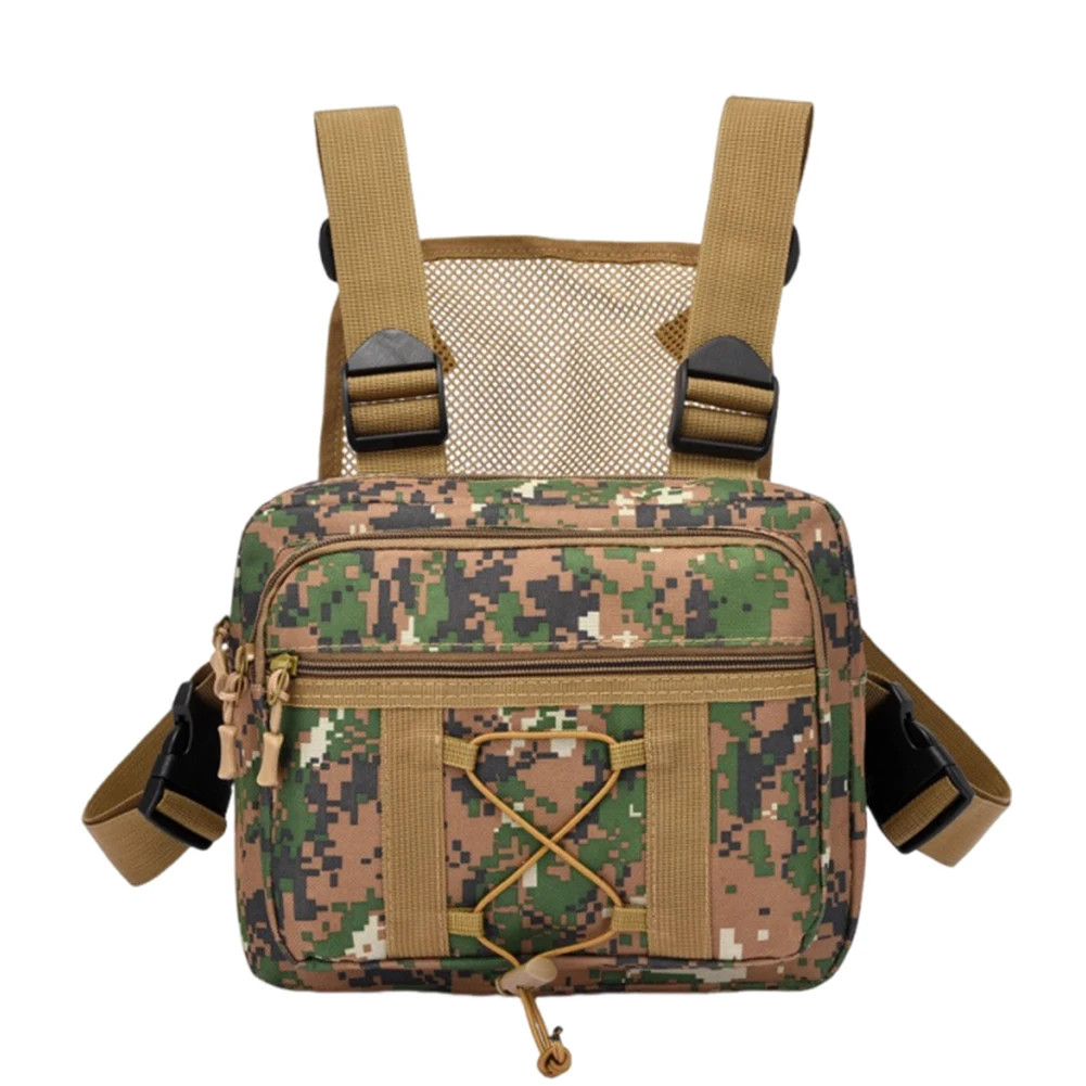 Outdoor Cycling Chest Bag Large Capacity Multifunctional Vest Chest Bag Multi Po
