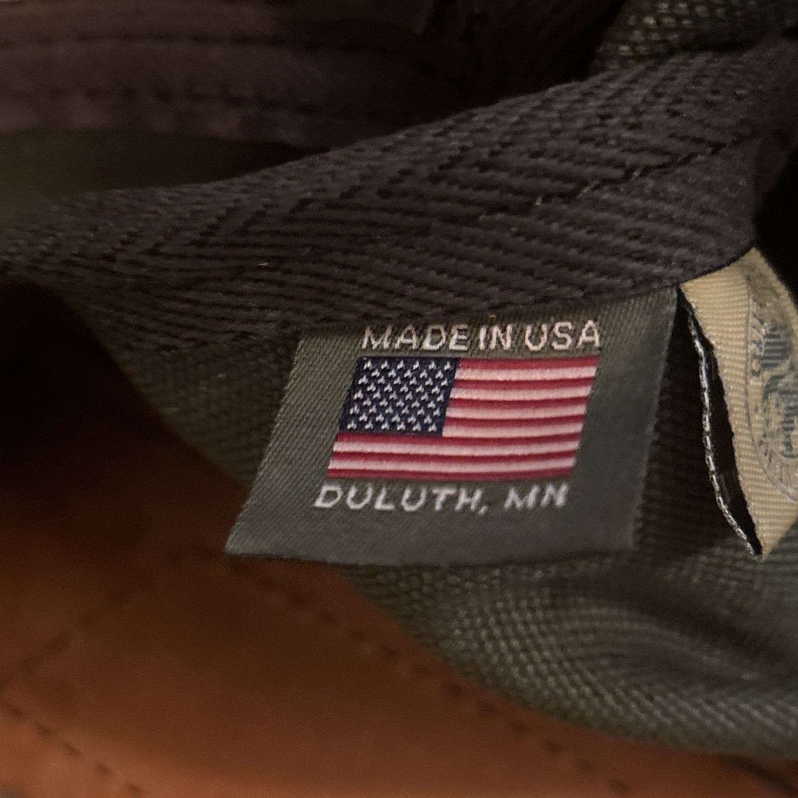Duluth Pack Olive Green Travel Backpack Canvas Laptop Bag Daypack *read Logo