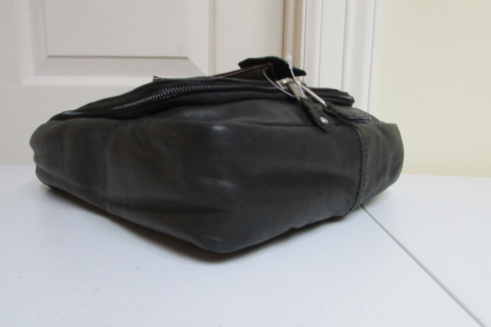 Canyon Outback Time Warner Cable Embossed Genuine Leather Toiletry Travel Bag