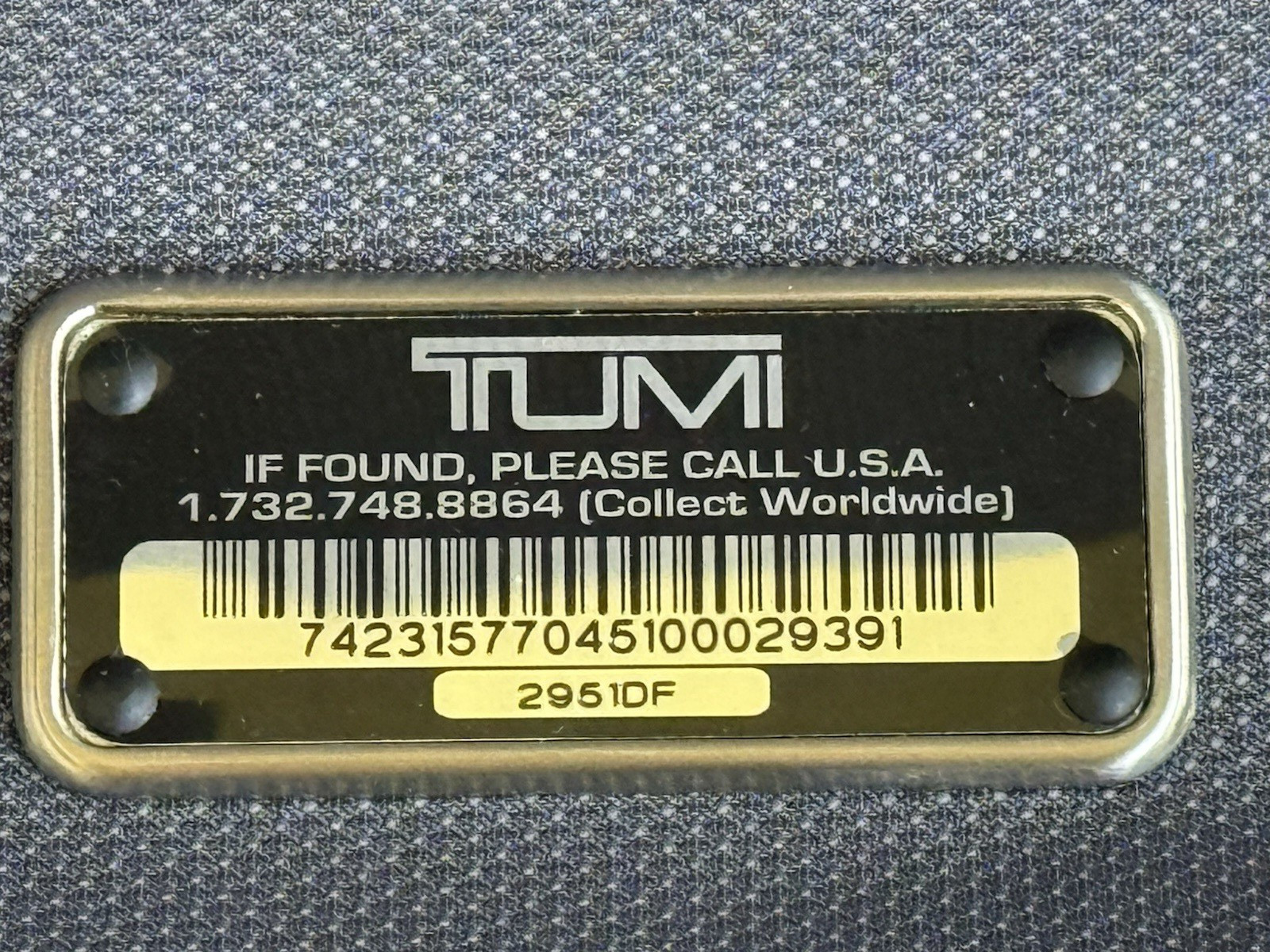 NWT Tumi Formula T Circuit Briefcase 2951DF Leather Nylon Deadstock Complete