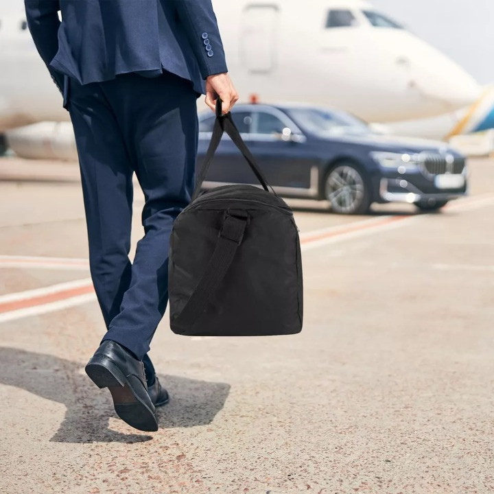 Black Duffle Bag for Men and Women Travel Gym Sports Carry Bags Free shipping