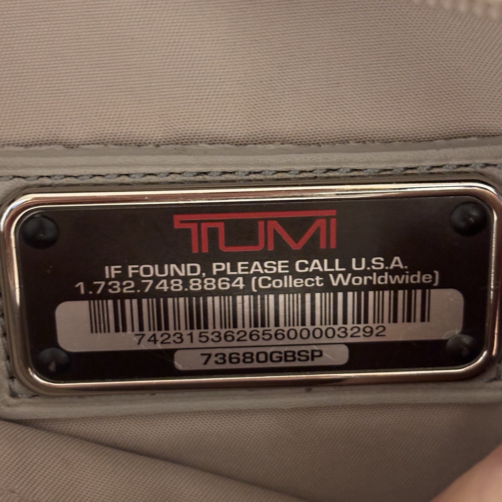 Tumi Larkin Portola Convertible Backpack Ballistic Nylon Navy & Gray 16″ x 13″