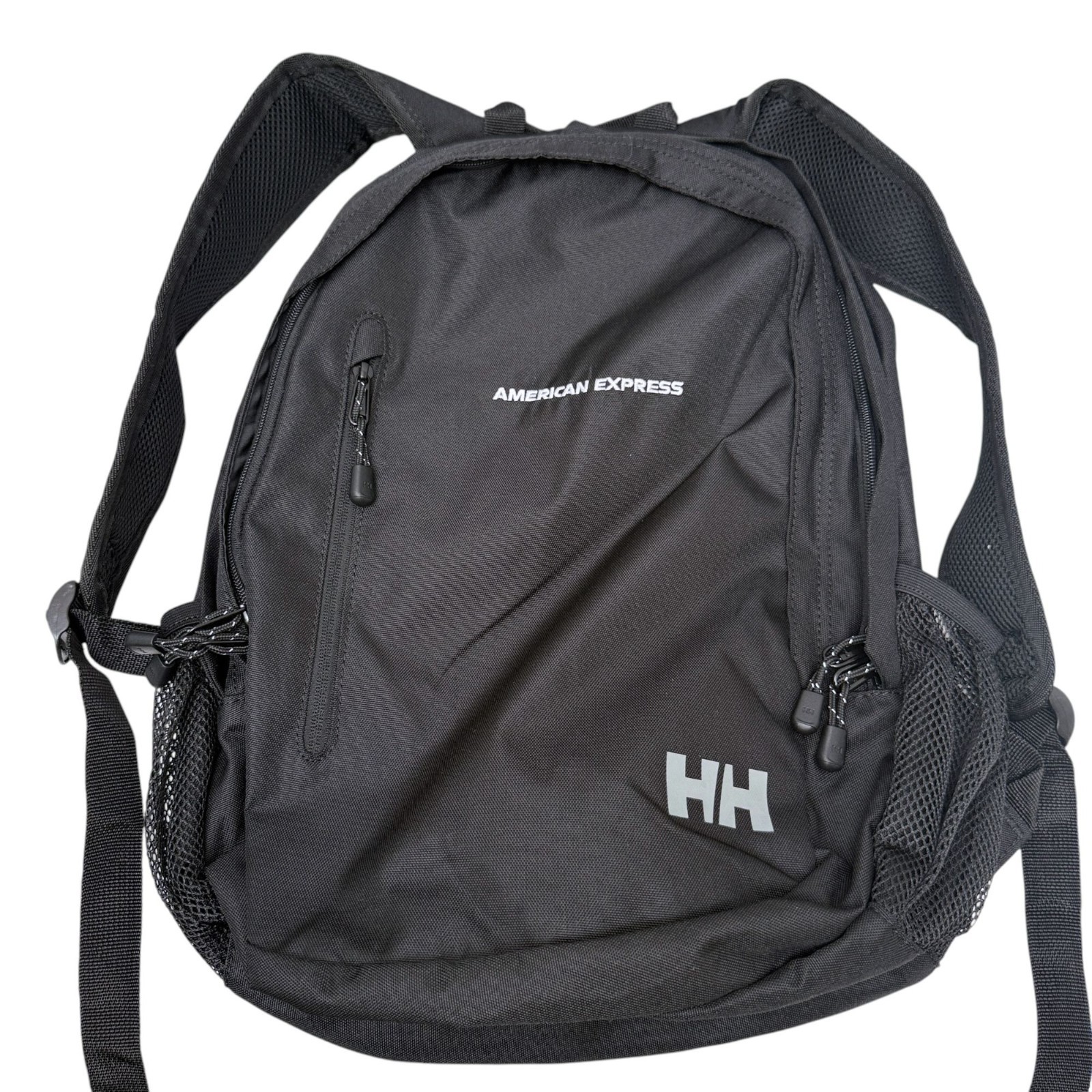 Helly Hansen Backpack Black Bag American Express Logo Laptop School Travel
