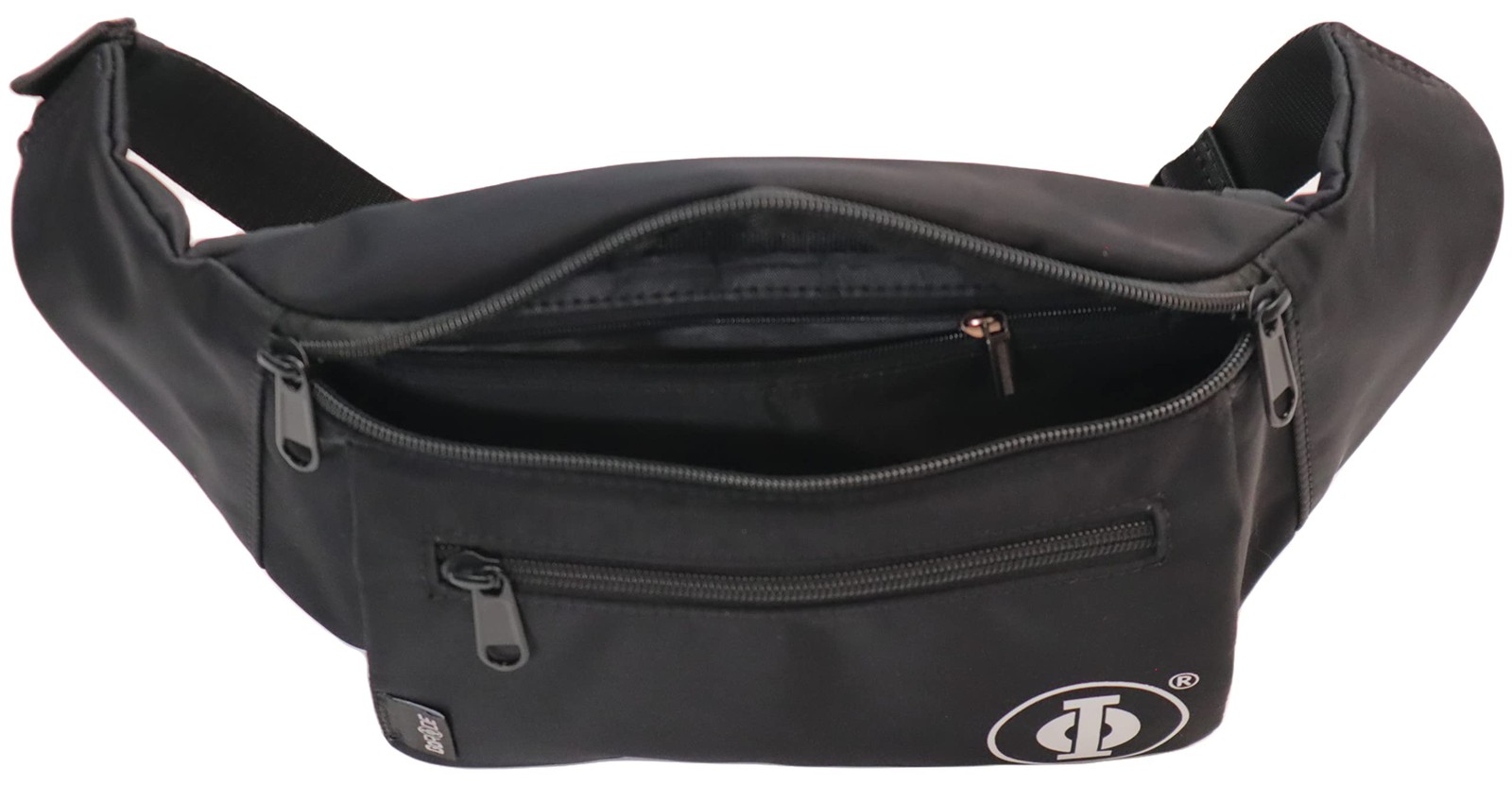 Premium Go Belt Bag, Black, Waist Pack, Running, Hiking, Travel, Fanny Pack