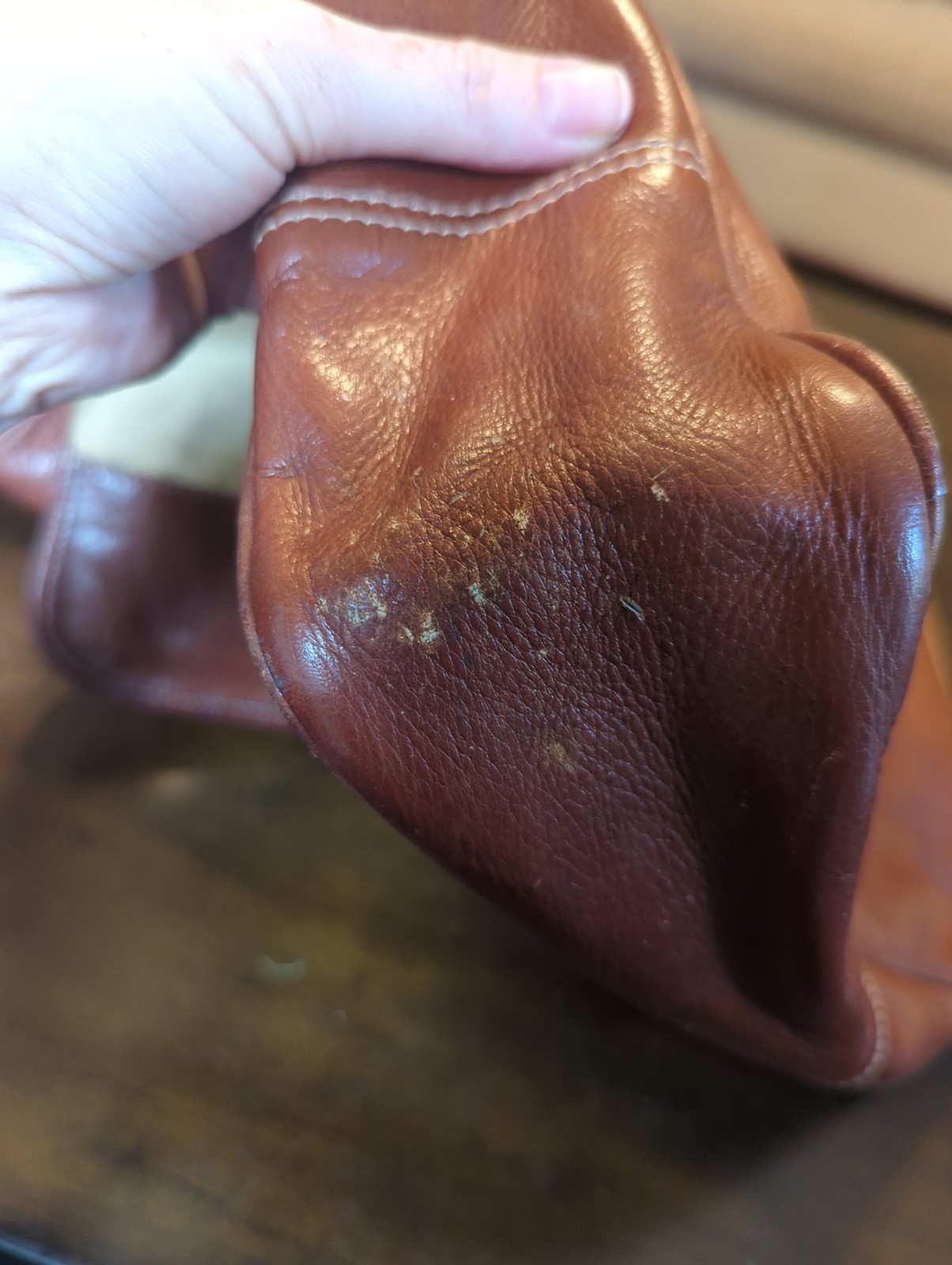AMERICAN CREW Men’s Leather Messenger Work Bag Crossbody Bag Brown