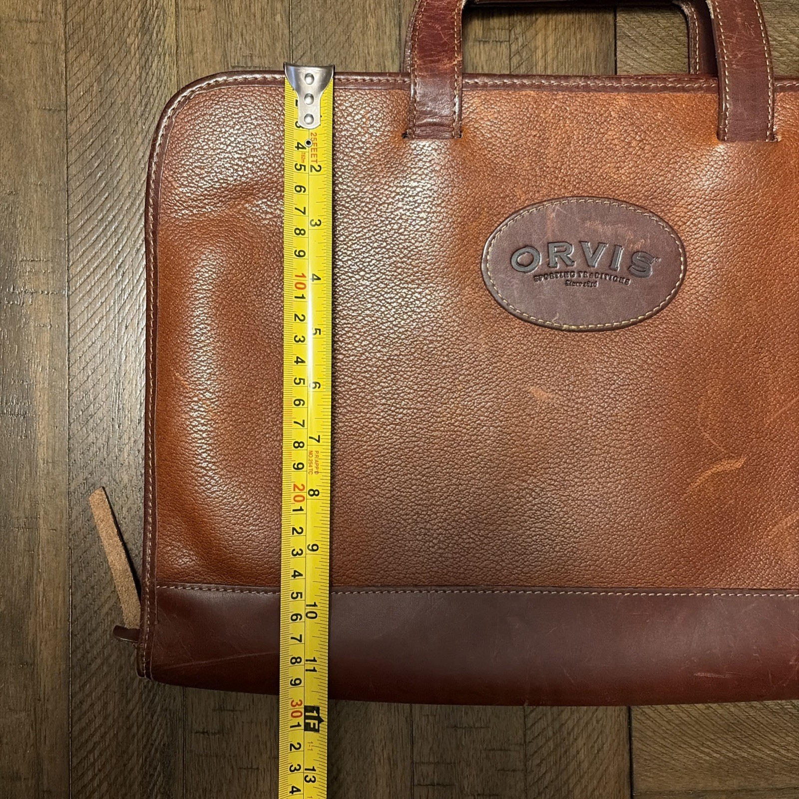 Orvis Leather Messenger Briefcase Bag