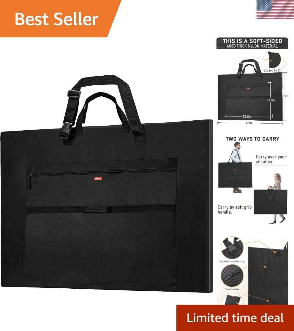 Elegant 32 x 42 Art Portfolio Case – Lightweight, Waterproof & Secure Storage