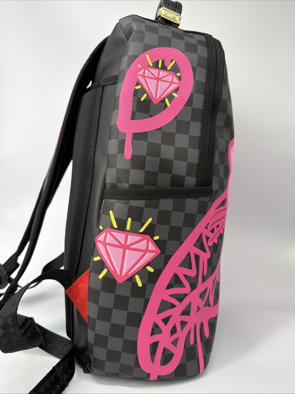 pink panther sprayground backpackB8790 $140.00 Leather 16x6x14 Inches