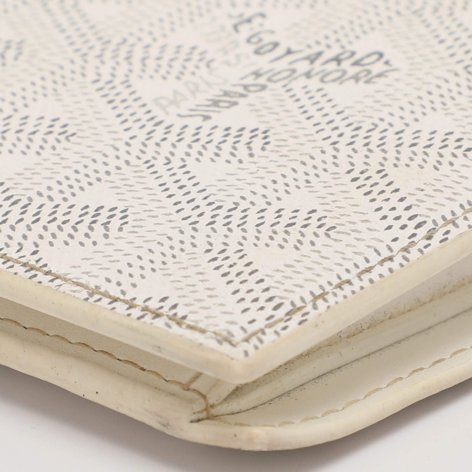 Goyard Saint Florentin White Goyardine Coated Canvas Wallet