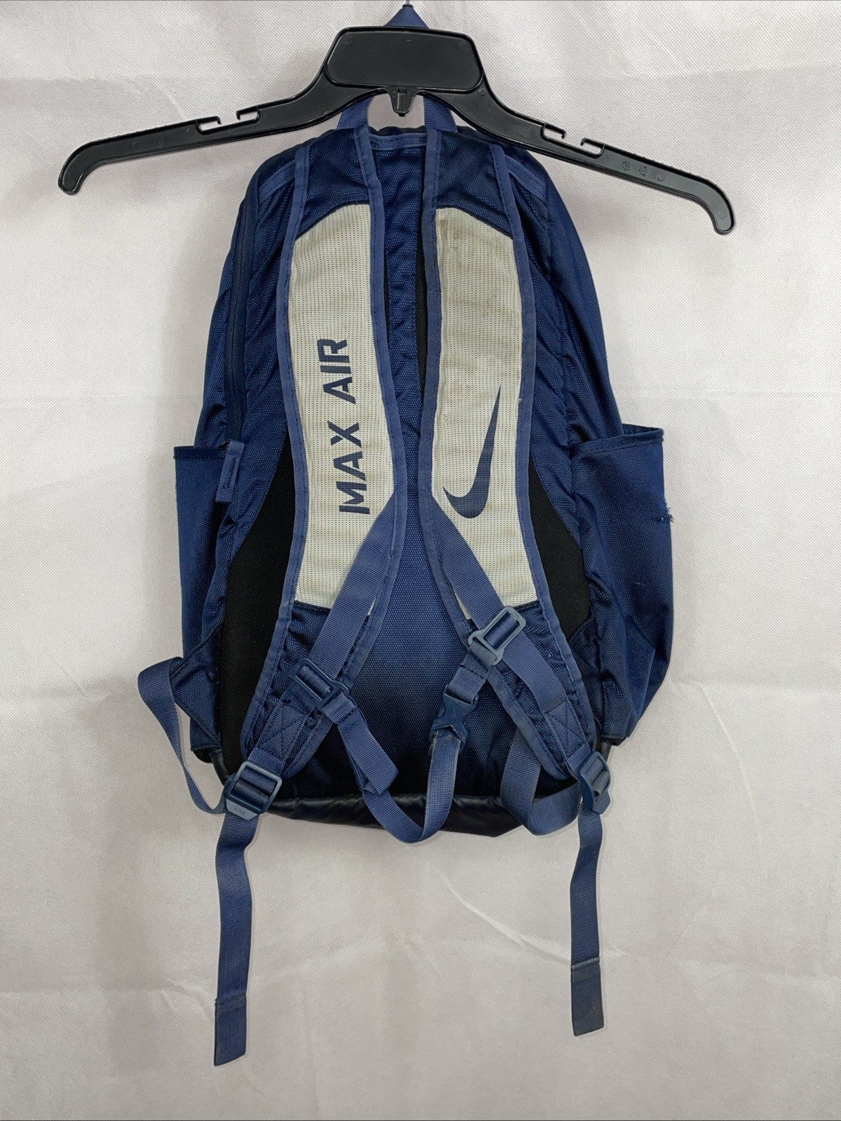Nike Max Air Vapor Backpack Dark Blue Padded Air Straps 19” x 13” x 6” D4