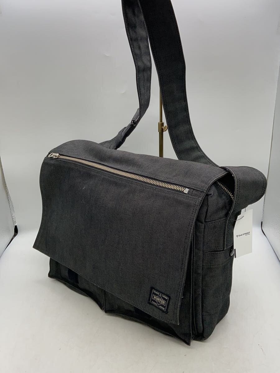 Authentic PORTER Black Shoulder Bag 14cm Deep 27cm High 36cm Wide