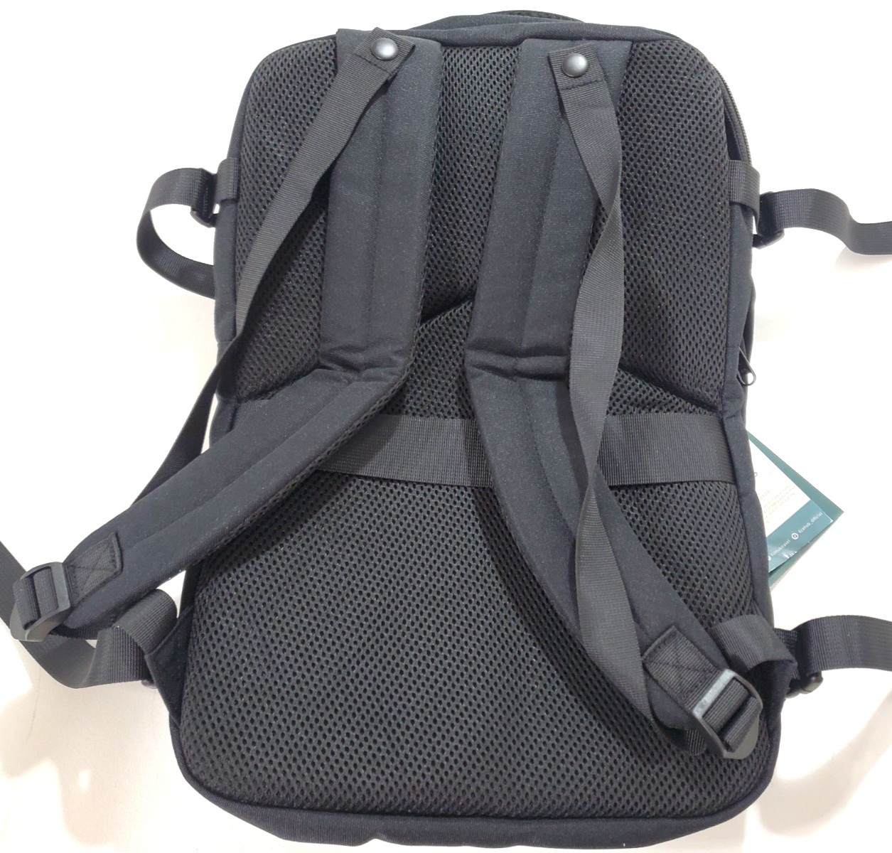 ECOHUB Black Backpack 16 Pockets Carry-On Travel 17″ Water Resistant Lightweight