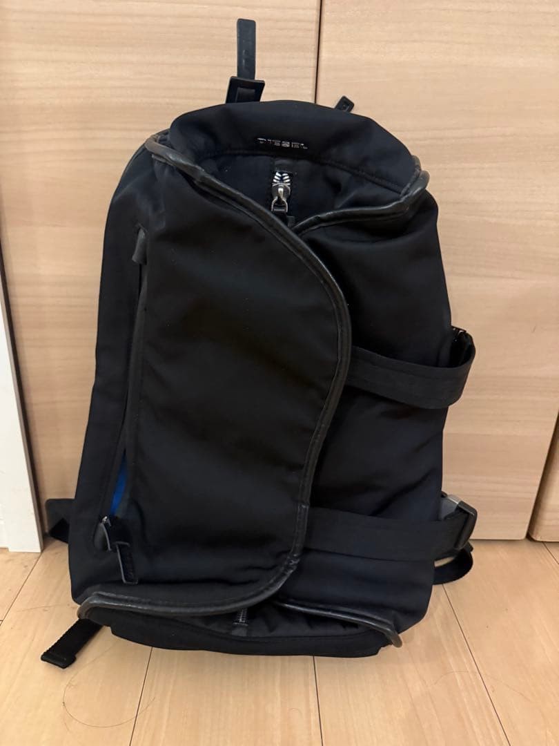 Diesel Men Rucksack Backpack Black/Blue 48x18x30cm Vintage Luxury Stylish Casual
