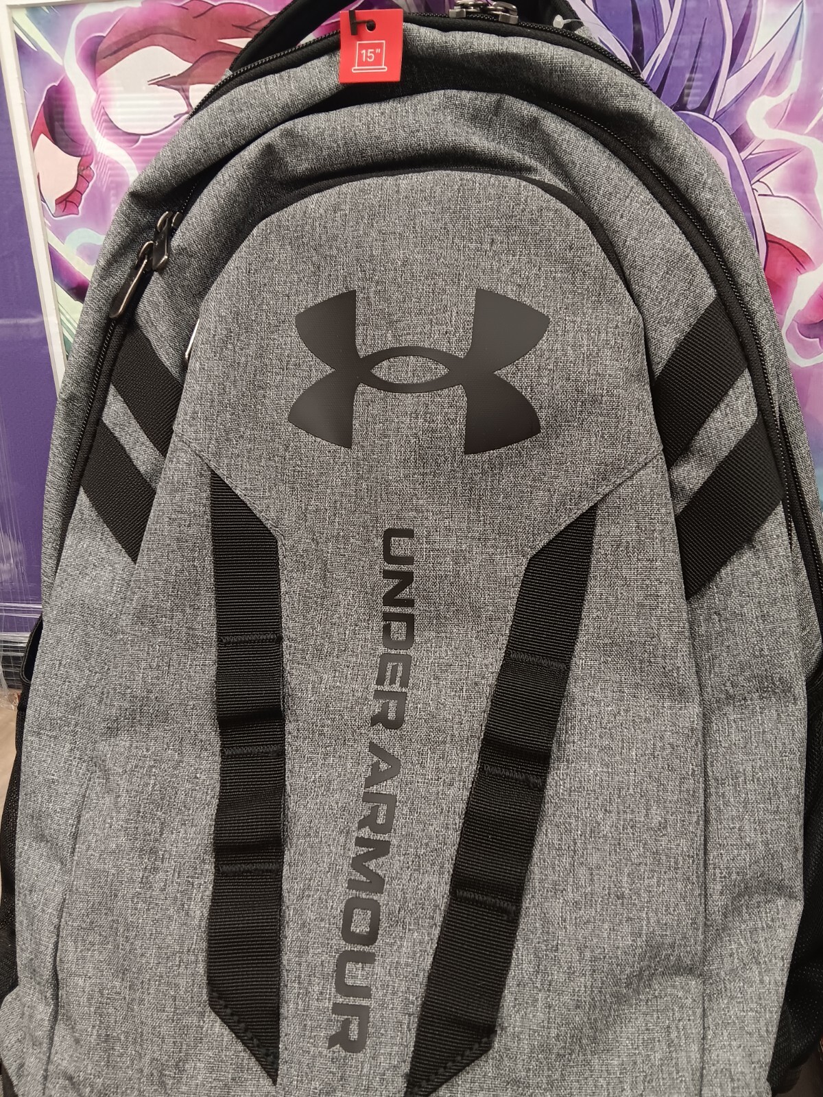 Under Armour UA Storm Hustle 5.0 Backpack Black/Gray School Bag NWT