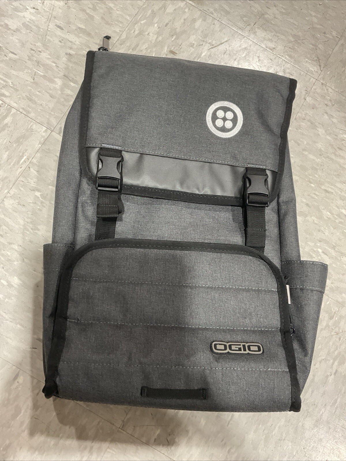 OGIO Black Travel Commuter Career Padded Laptop Bag Backpack Circle . Logo NWoT