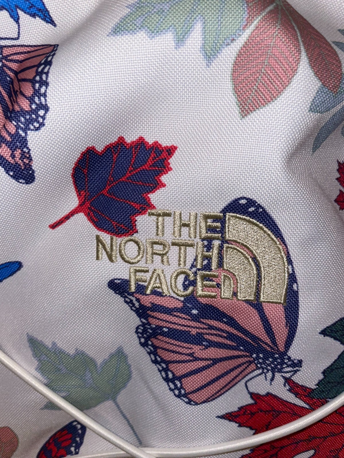 NORTH FACE Backpack Jester School Laptop Padded Travel Floral Butterfly Camping