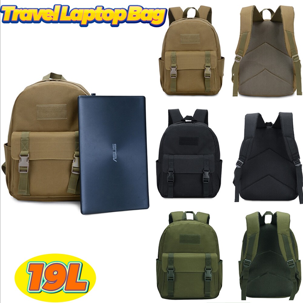19L Green Backpack School Laptop Bookbag Travel Tactical Camping Rucksack Bag US