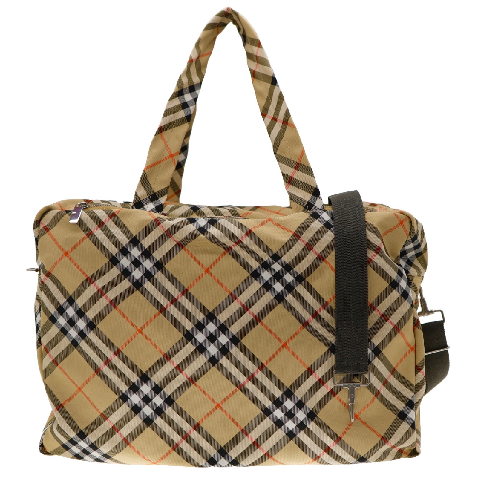 Burberry Classics Weekender Duffle Bag Large Check Canvas New