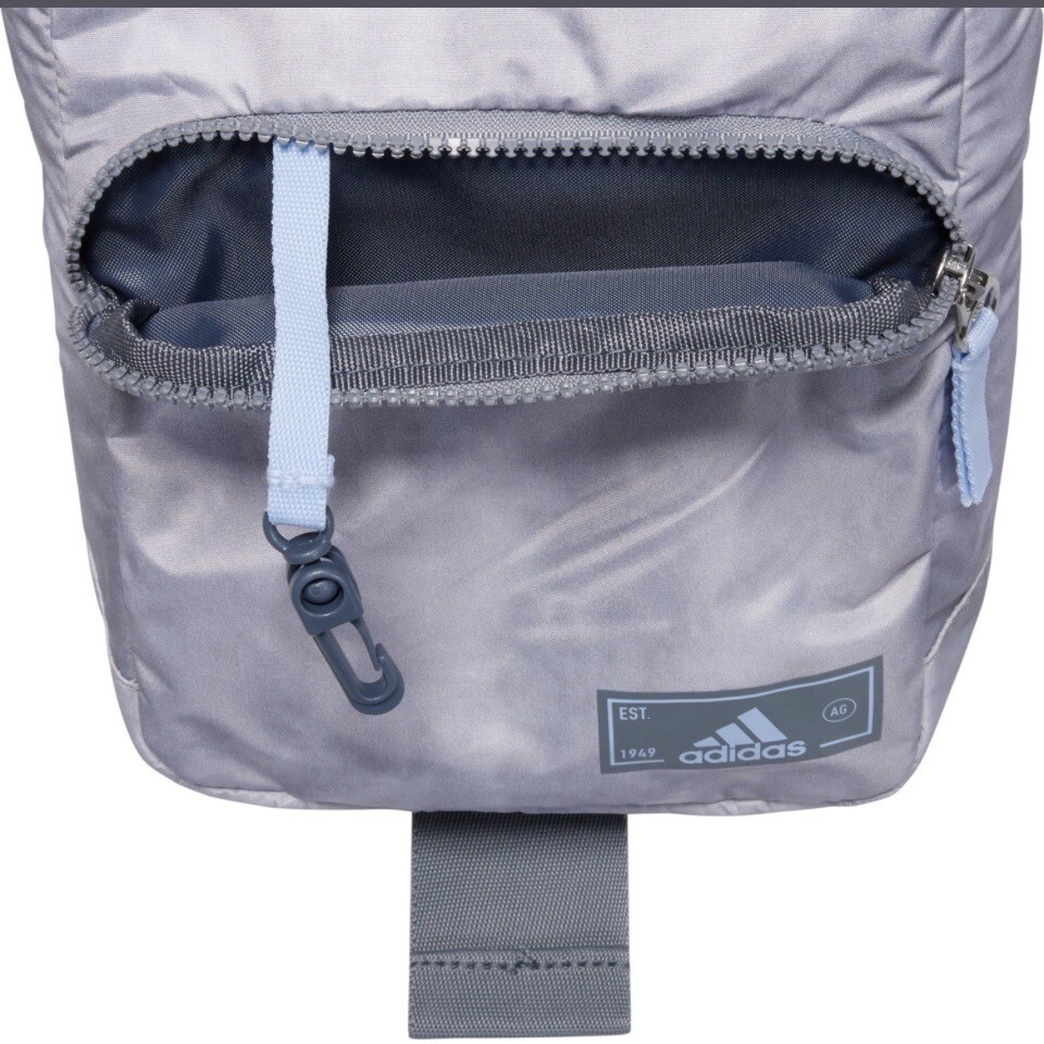 Adidas Unisex Essentials 2 Sling Crossbody Bag In Stone Wash Grey Blue Dawn $45