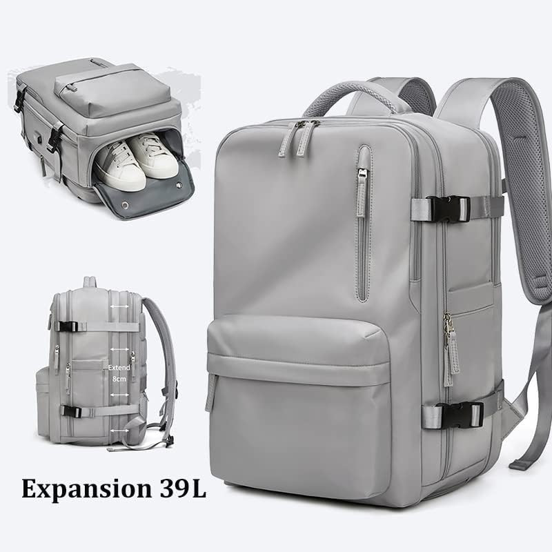 Women Travel Backpack,16 Inch Expanded 39L USB Charging Business Laptop Backpack