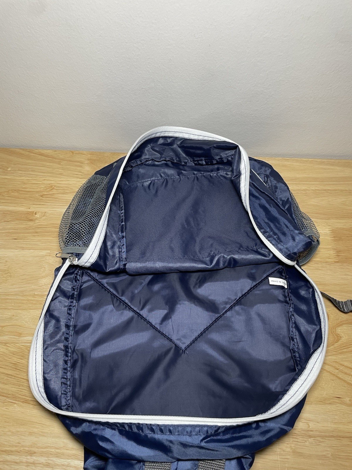 Royal Caribbean International Backpack / Book Bag – Blue & White With Key Chain