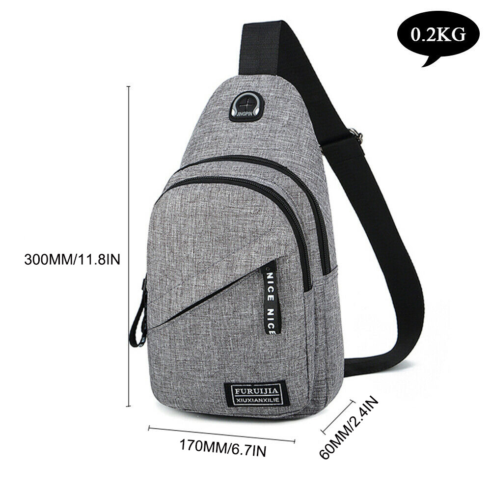 Men Women Sling Bag Chest Fanny Packs Cross Body Travel Shoulder Backpack NEW