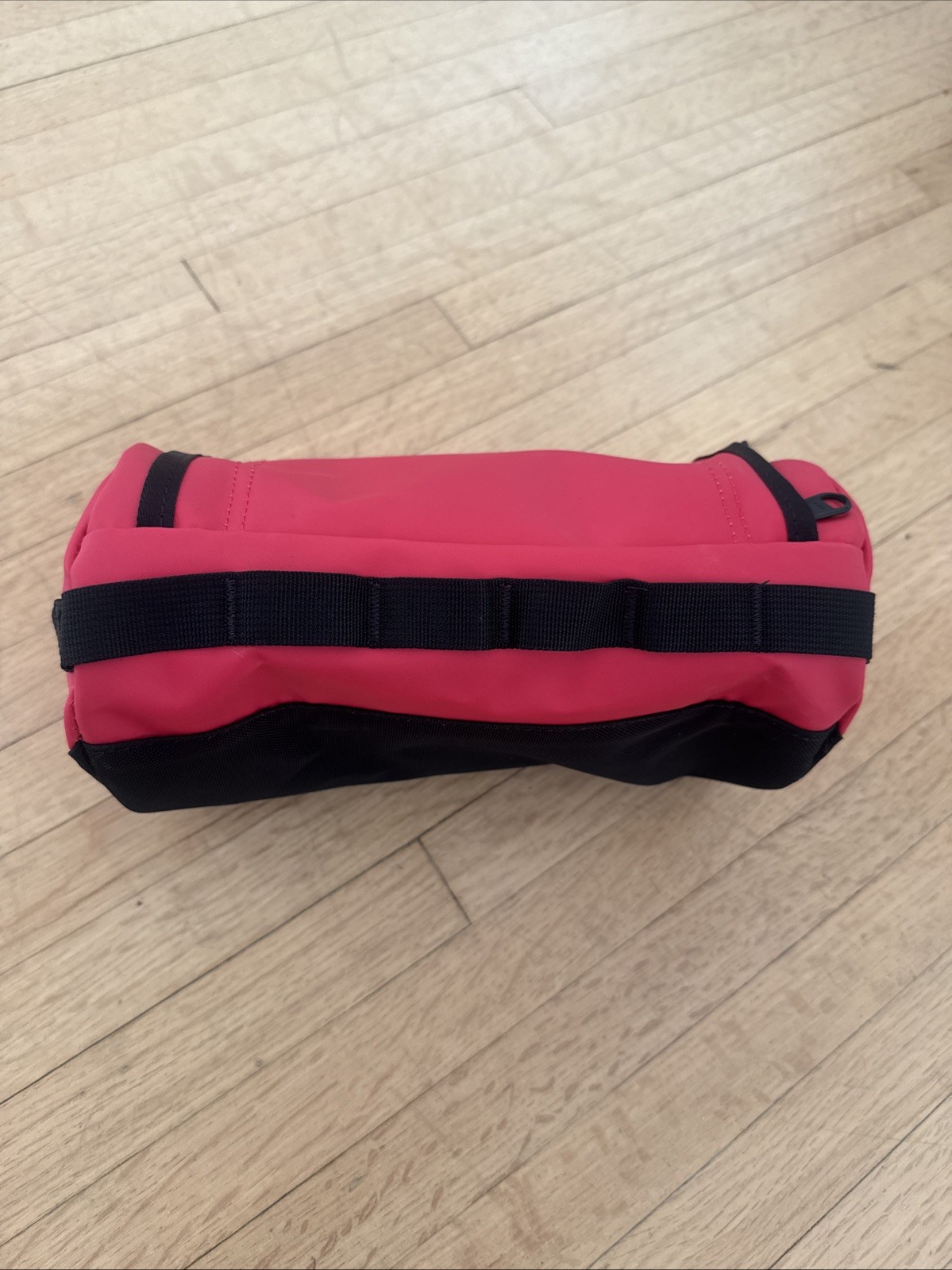 The North Face Base Camp Travel Toiletry Canister 10″x5″ red and black
