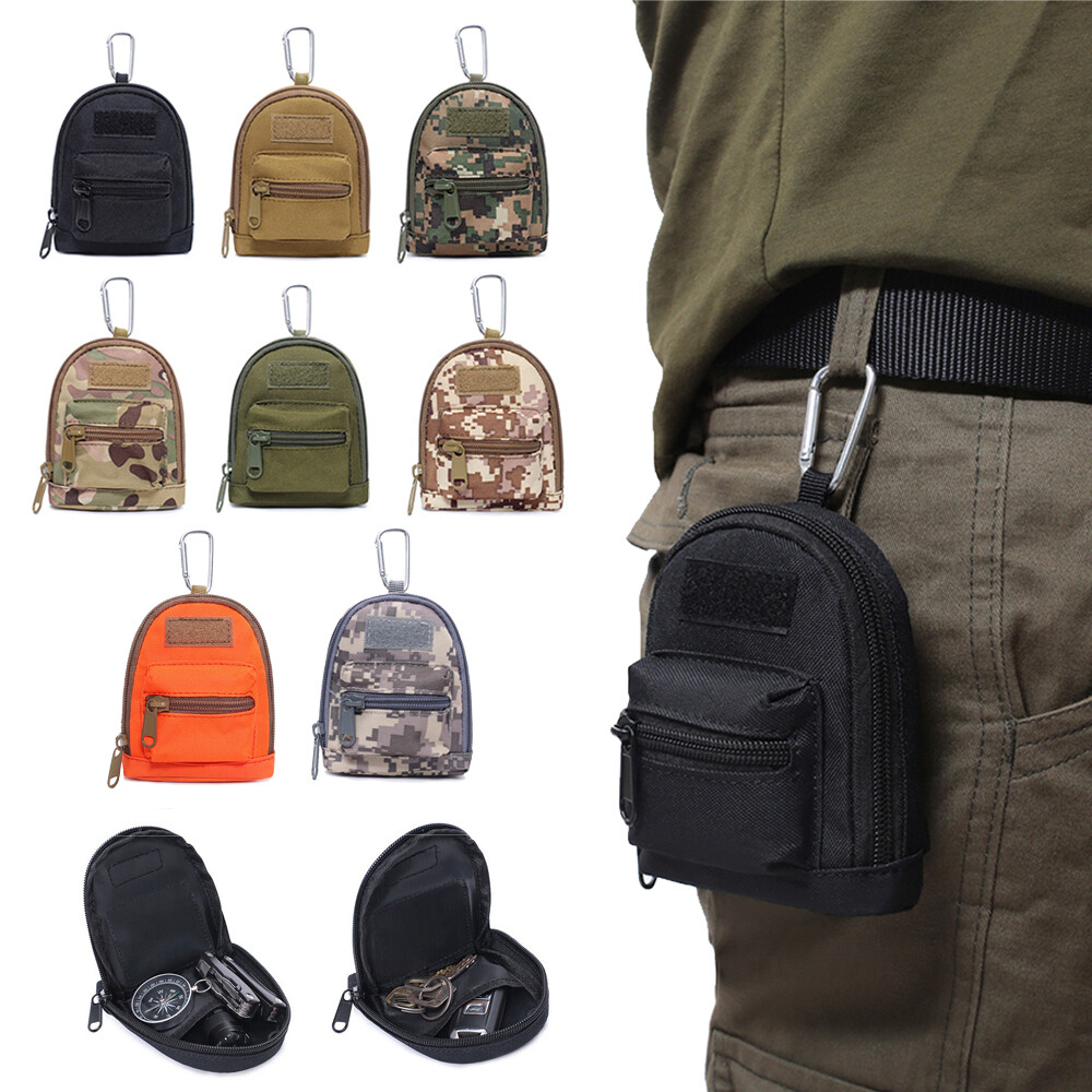 Tactical Pouch Wallet Key Coin Holder Purse Pocket Waist Belt EDC Pack Bag Case