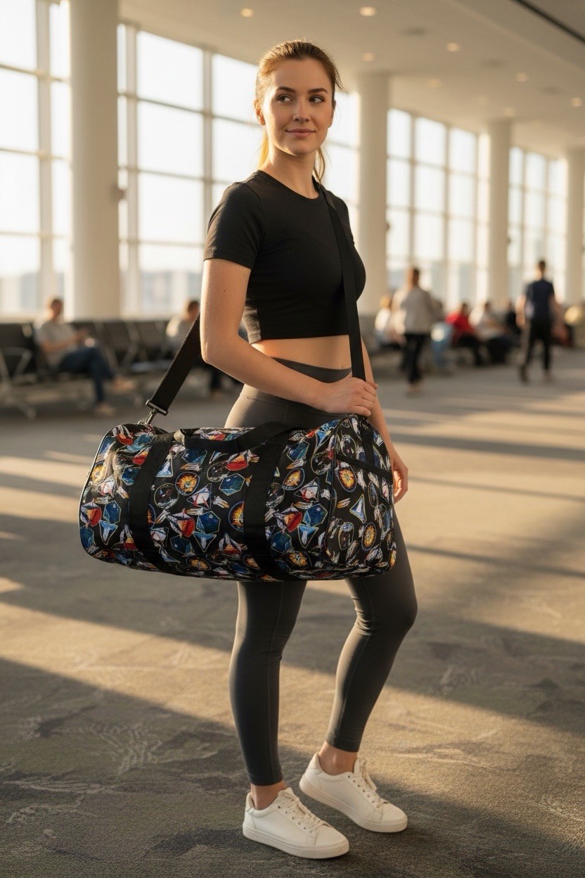 NASA Travel Gym Bag By H3 Sportgear Apollo 11 Space Colombia Pride Duffel Bag