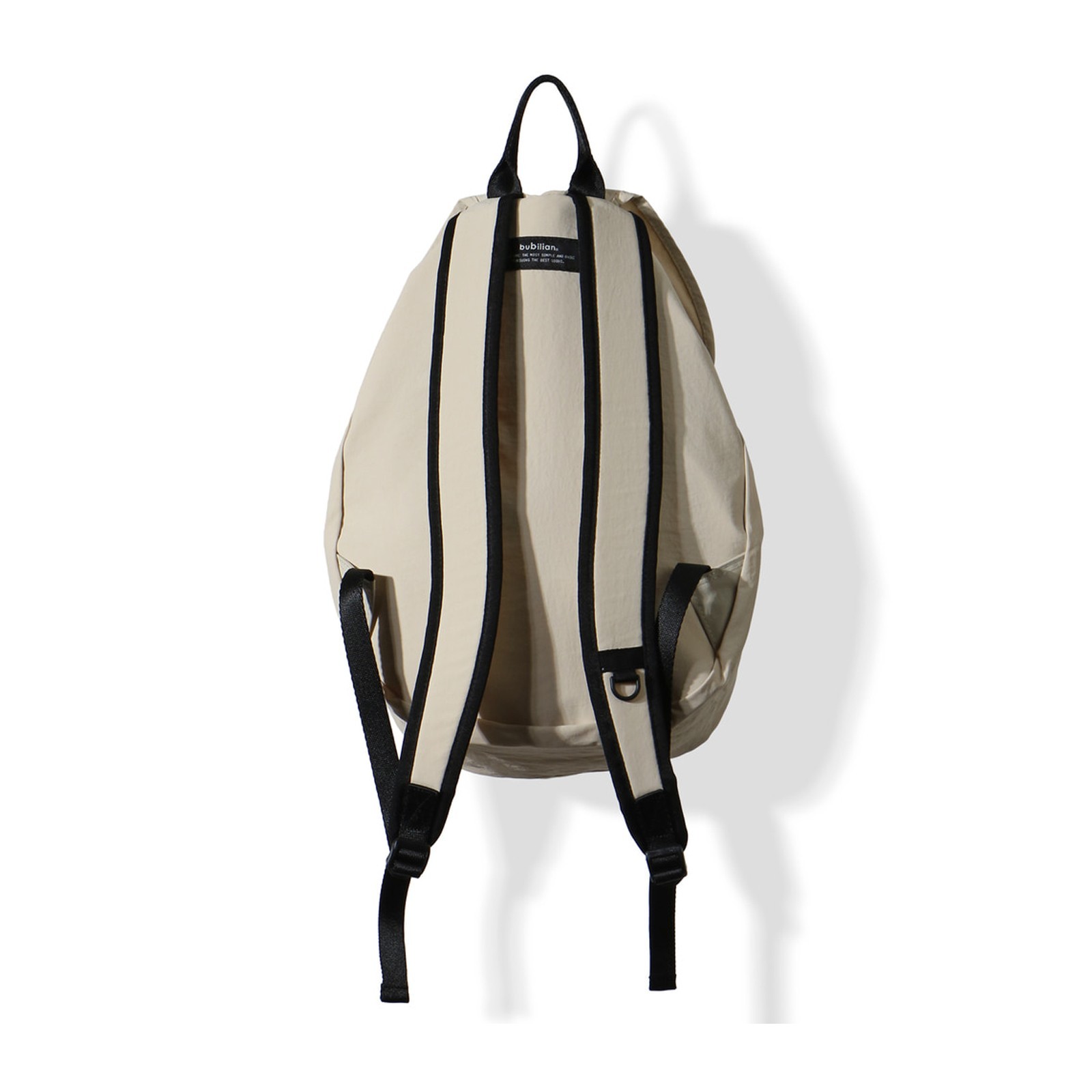 BUBILIAN Dewdrop Backpack | Beige & White | Unisex School | Travel Bag | Korea