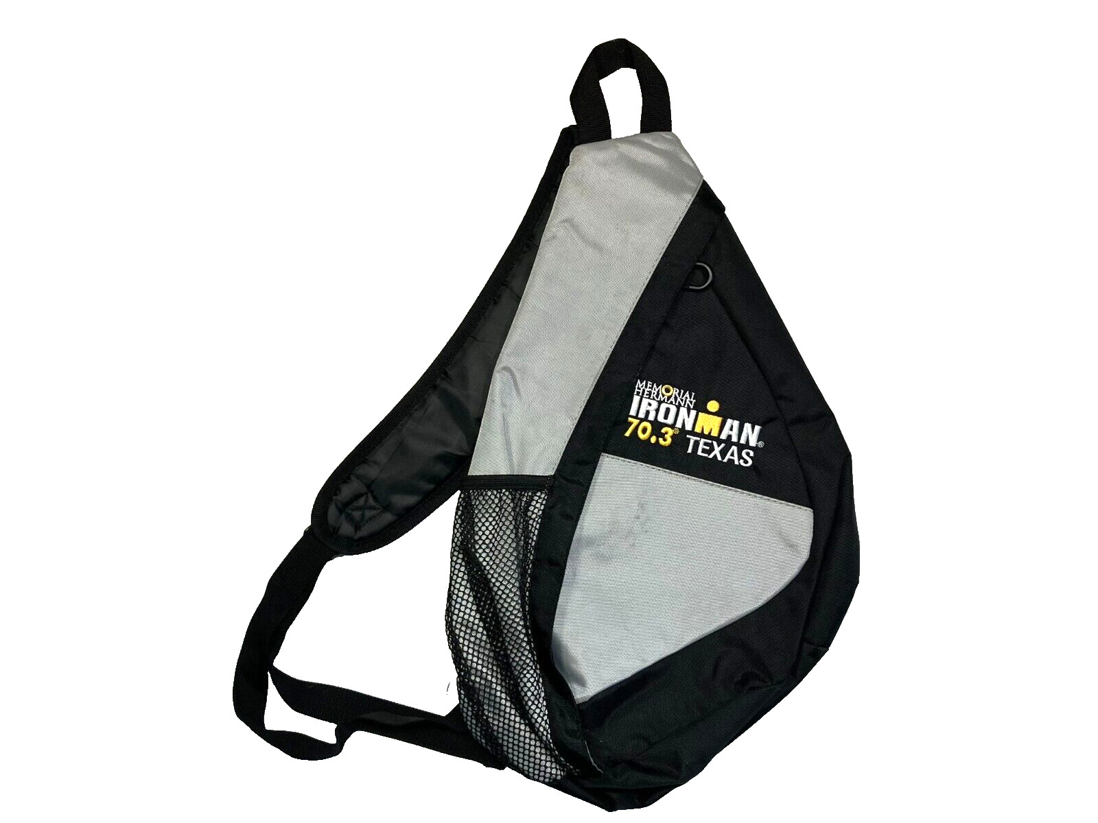 IRONMAN 70.3 TEXAS Galveston Island Black/Gray TRIATHLON TRI BACKPACK Gym Bag