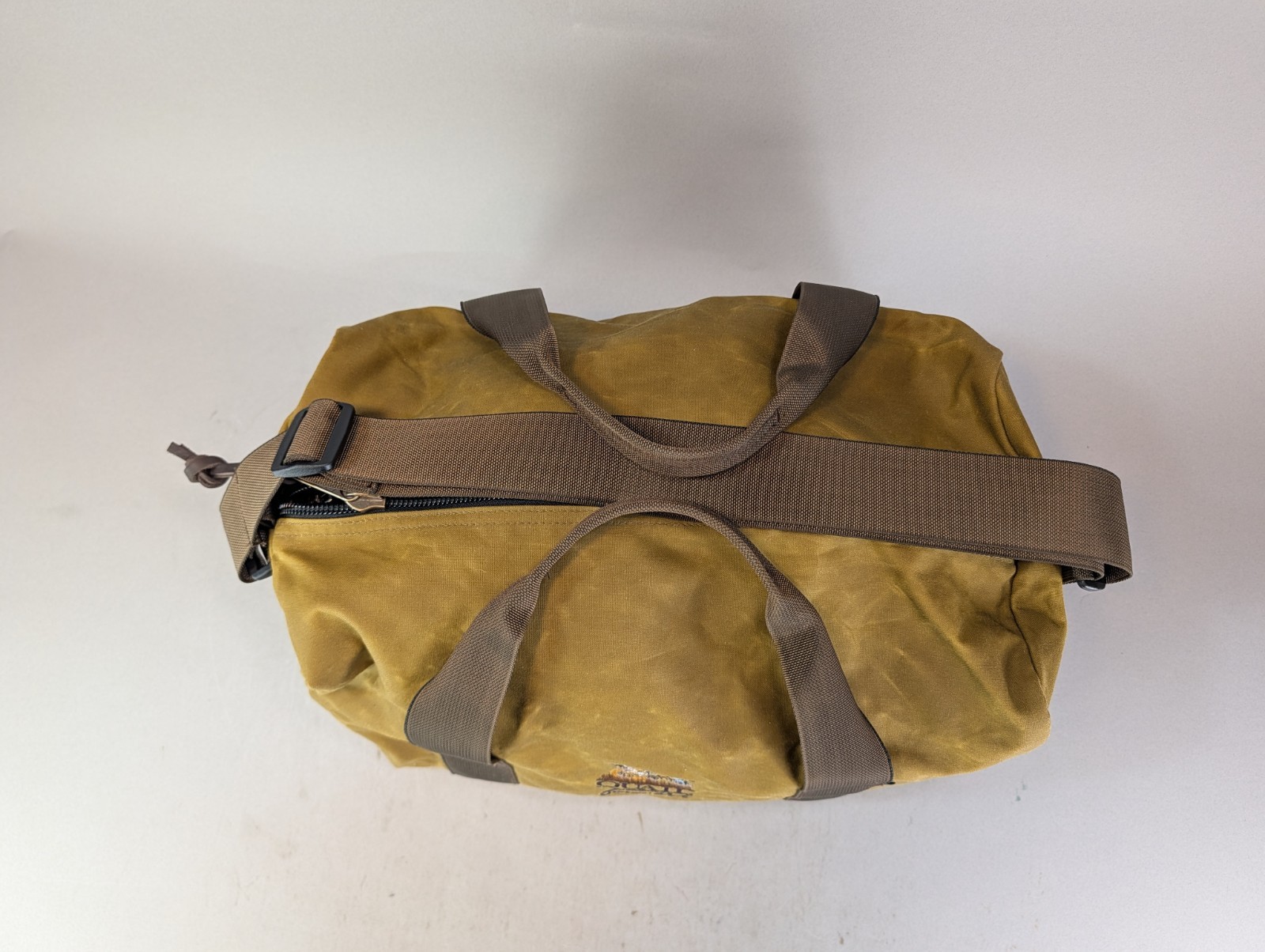 FILSON Small Field Duffel Bag Tin Cloth Khaki Quail Forever