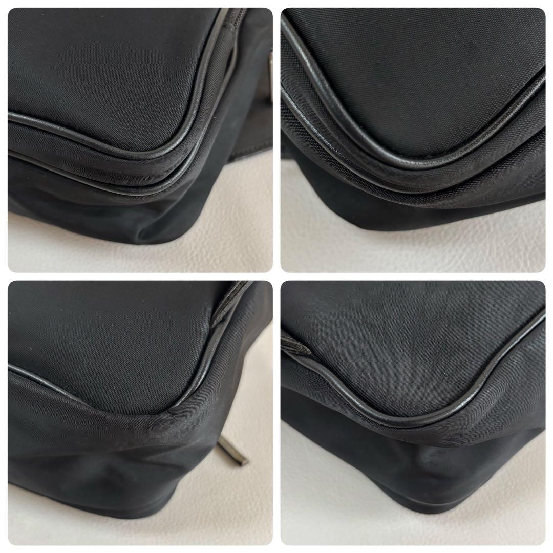 Authentic Burberry Black Label Men’s Nylon Body Bag 16cm x 27cm x 8cm Black