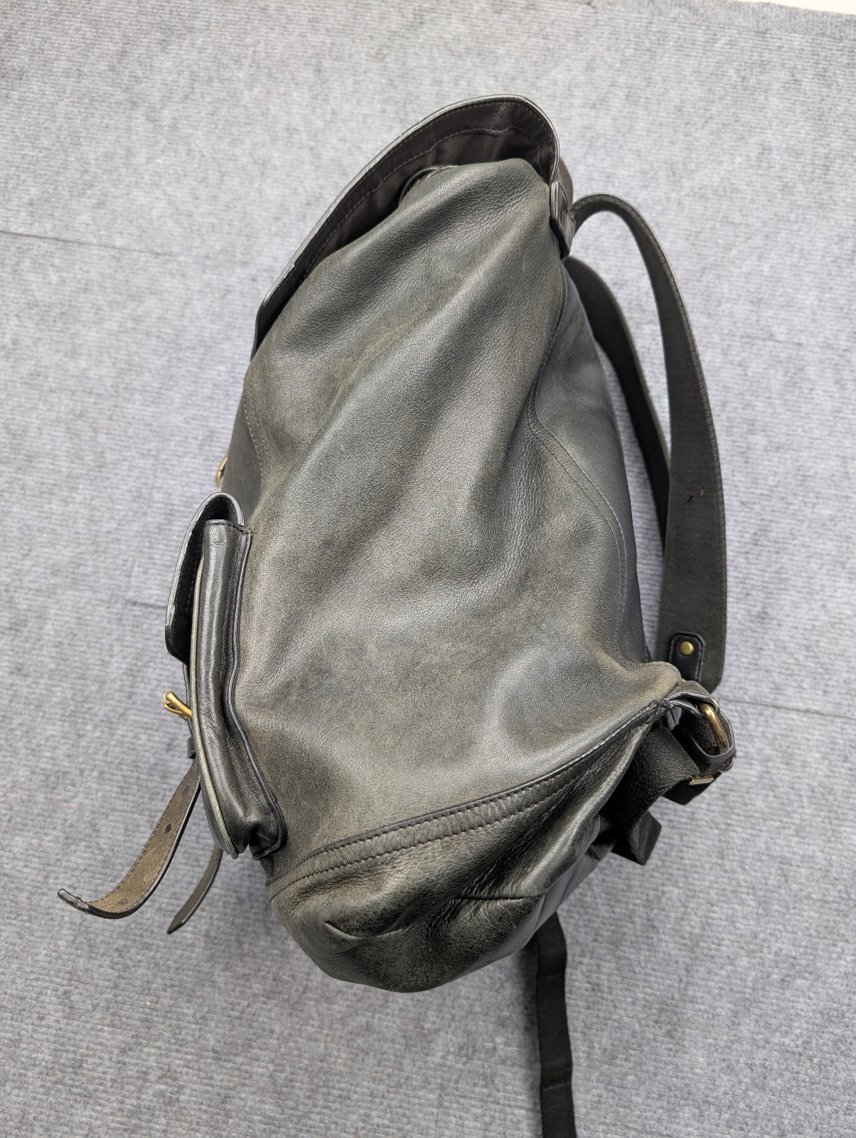 Coach Bleecker Backpack Rucksack Soft Leather Faded Black Timeless Vintage Bag