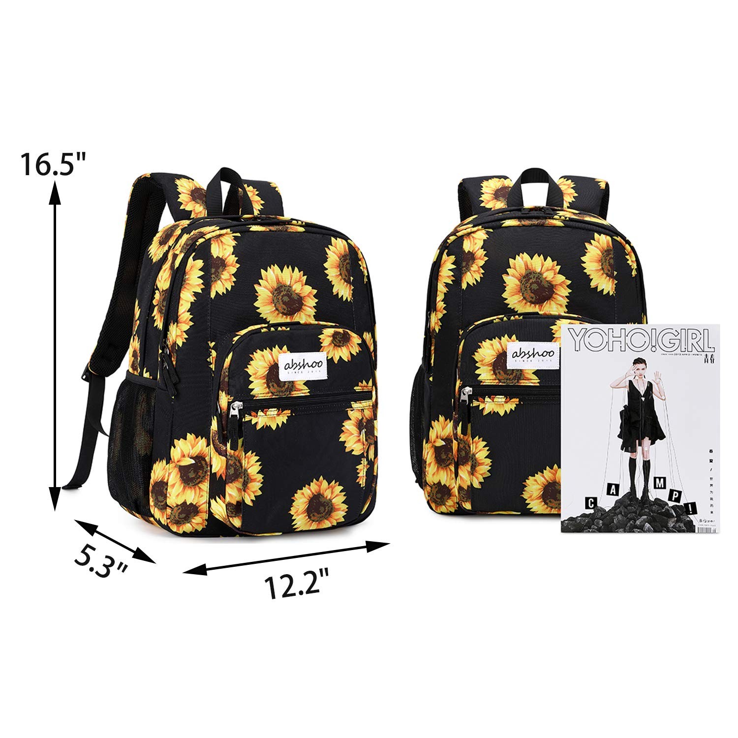 Classical Basic Travel Backpack School Water Resistant Bookbag Daypack
