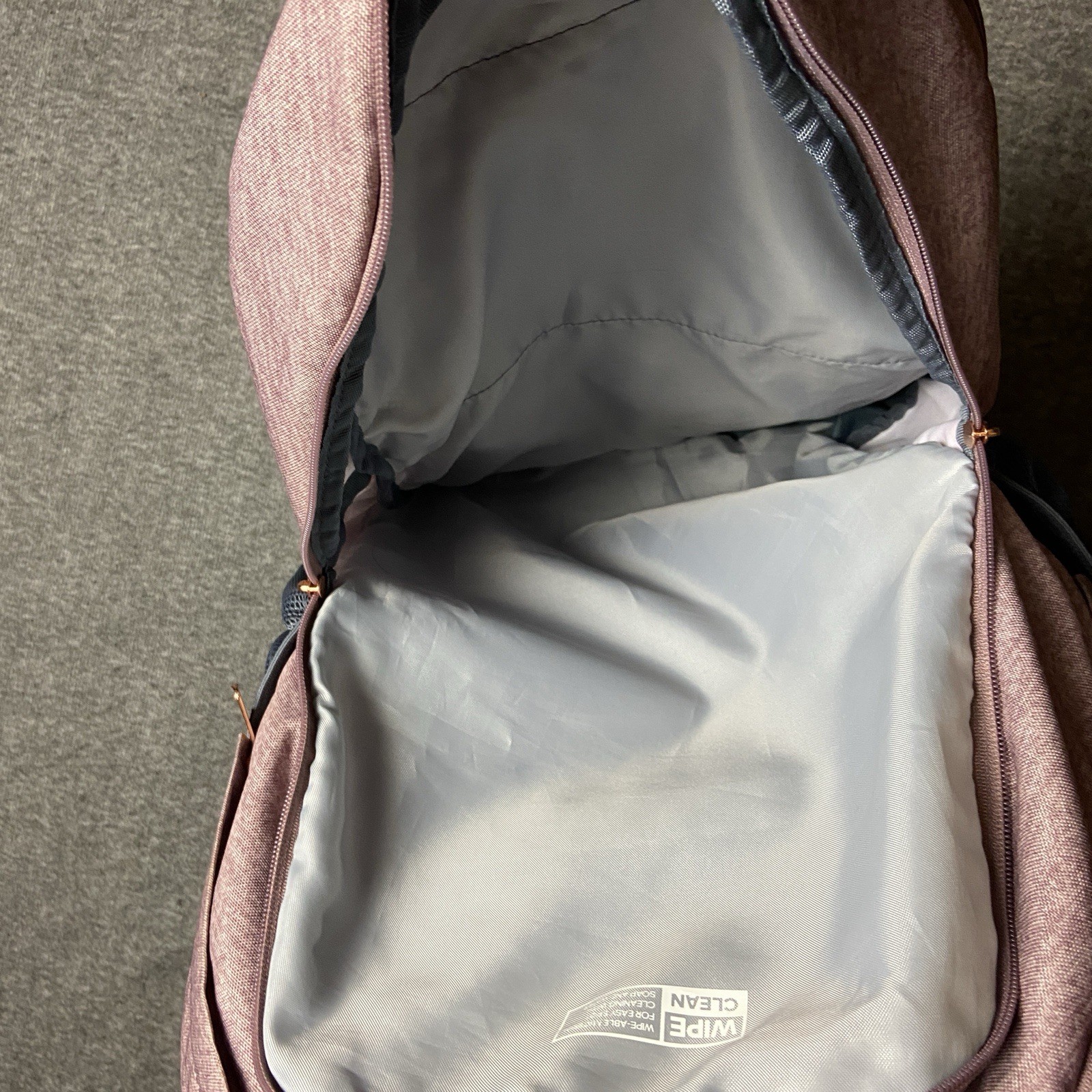 Adidas Prime Backpack Red Purple Gold Writing Zip Pockets Laptop Sleeves